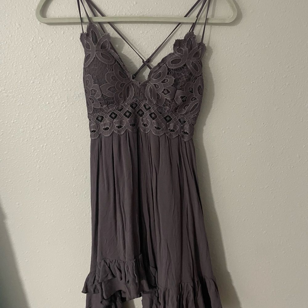 Purple short dress